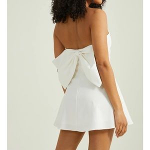 Strapless bow dress